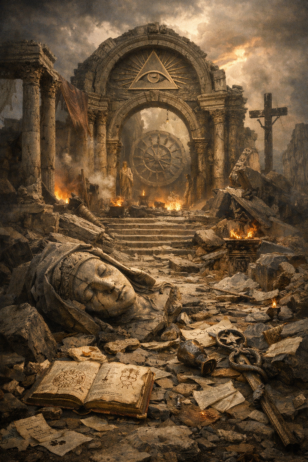 Templo gnóstico destruído